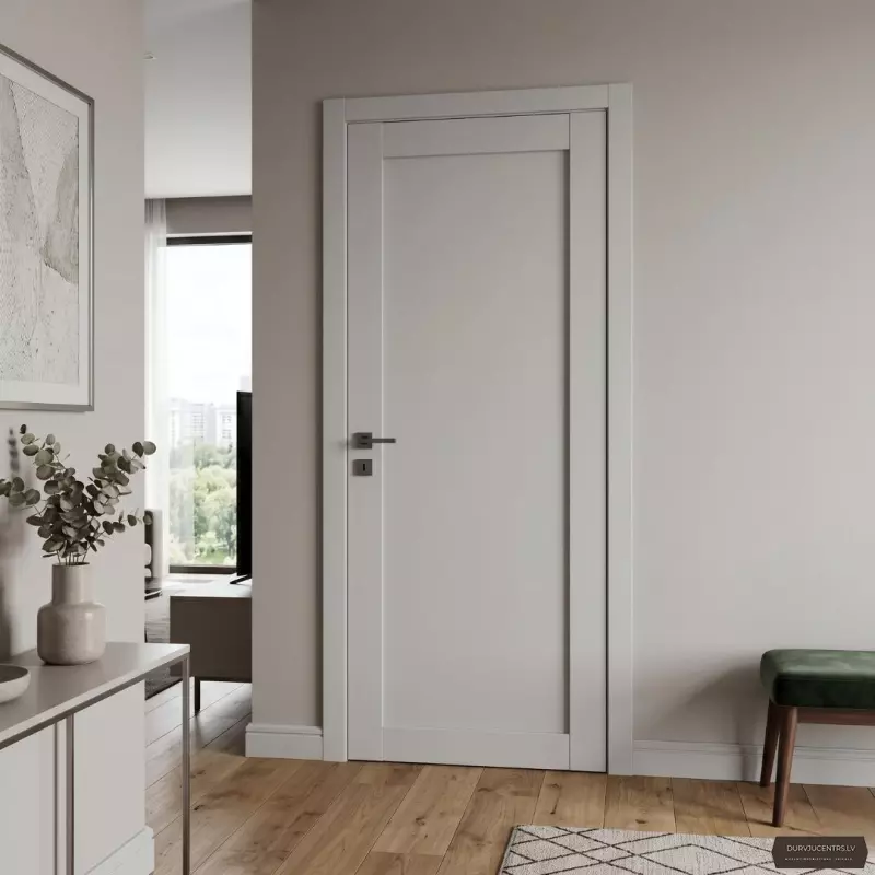 Durvis Luna Pelēks matēts PVC Deluxe