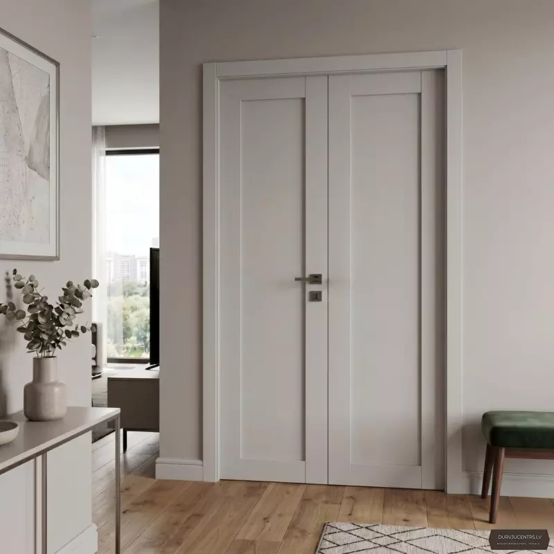 Durvis Luna Pelēks matēts PVC Deluxe