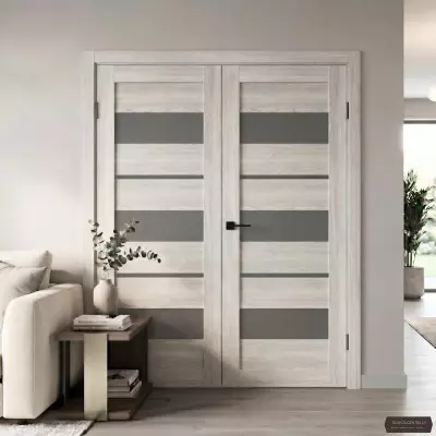Divviru durvis Silva 02 Pelēks ozols EKOfinierējums
