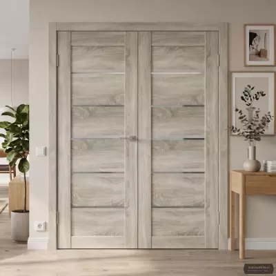 Divviru durvis Sempra 01 Grey sonoma PVC