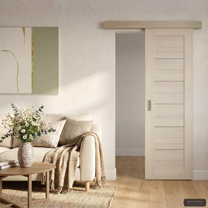 Bīdāmās iekšdurvis Sempra 01 Bianco PVC